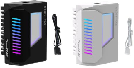 LYEAA ATX 24 Pin 180 Degree Power Adapter with ARGB Light for Motherboard Power Supply