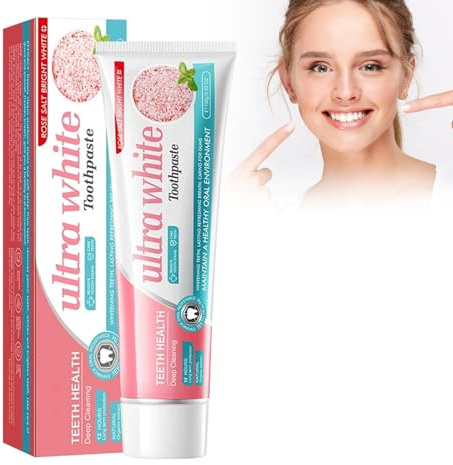 Staining Toothpaste Für Strahlend Weiße Zähne, 100 G Zahnaufhellung Zahnpasta Repair Zahncreme Aufhellen Zahnpasta Corrector Farbkorrektur, Entfernung Von Flecken Kaffee, Rauchen, Gelbe Zähne (Rose)