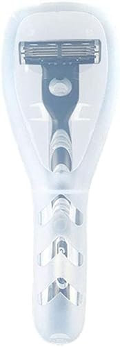 Gammaeon Storage Box Portable Dustproof Razor Case Transparent Razor Protector for Outdoor Camping Travel Plastic Box Storage Shaver Holder Protector Case