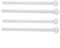 Betätigungsstangenset 240.074.00 für GEBERIT Twinline Stellantrieb für Betätigungsplatten weiß ABS 135 mm x 7 mm 4-teiliges Ersatzset
