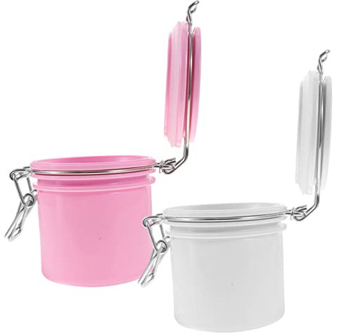 Happyyami 2pcs Lash Extension Glue Jar Airtight Storage Container Lash Glue Holder for Eyelash Extensions Storage Jars