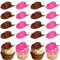 20 Stück Kunststoff Mini Cowboy Hut Tortendeko Western Cowgirl Hut Puppe Hüte Kuchen Deko Cowboy Puppenhaus Cupcake Toppers für Junge Mädchen Geburtstag Party Kuchen Dekoration Buntes