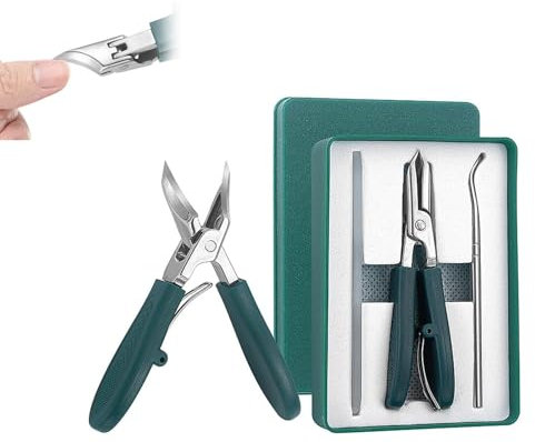 Coupe-ongles en bec d'aigle, trois ensembles de coupe-ongles biseautés à bec d'aigle, portable, large ouverture à mâchoire, coupe-ongles anti-éclaboussures pour ongles épais