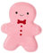 TOPPERFUN piatto di omino di pan di piatti da portata natalizi piatto di natale Decorazione del tavolo di Natale decorazioni piatti per la cena Vassoio di Natale ceramica rosa