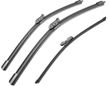 YZCSYBBF Auto-Scheibenwischerblätter Passend Für Seat Für Ateca 2016–2023 Scheibenwischer Vorne Und Hinten 66 cm + 45,7 cm + 27,9 cm, Kfz-Teile Scheibenwischerblätter