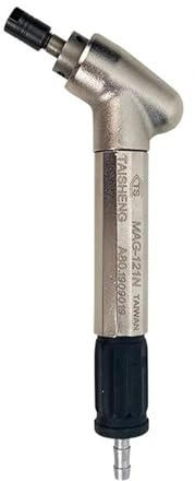 Mini-Druckluft-Winkelschleifer Drehzahlregulierter pneumatischer Schleifer, Mini-Poliermaschine, 90-Grad-Winkelstück, 45-Grad-Rohr-Trimm-Windmühle(24mm)