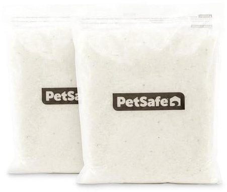 PetSafe ScoopFree Premium Fragrance-Free Crystal Litter, 2-Pack – Superior Odour Control – Low Tracking for Less Mess – Lasts Up to 1 Month, 4 kg total (2 Pack of 2 kg bags)
