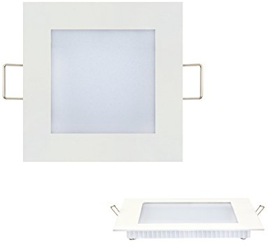 3w Modern Design LED Panel mit weisser Rahmen Unterputz Einbauleuchte Einbaulampe Deckenleuchte Deckenlampe Lampe Lichtpanel Eckig 90x90 mm Neutralweiss