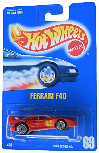 Hot Wheels Ferrari F40 #69 All Blue Card, red
