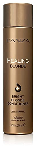 L’ANZA Heilende Blondine Hellblonder Conditioner (250 ml), für Natürliches & Entfärbtes Blondes Haar - für Mehr Glanz und Helligkeit, Sulfatfrei, Parabenfrei & Glutenfrei, Conditioner blondiertes Haar