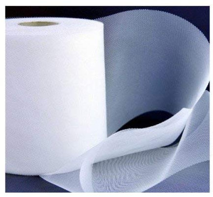 B-BLACK 12,5 CM X 100 M Rotolo Tessuto in Tulle Colori Vari per FIORISTI Matrimonio BOMBONIERE Fiocchi Nascita (Rosa)