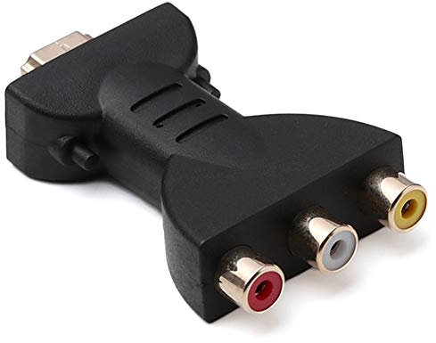 Geminimall Convertisseur HDMI vers RCA – Adaptateur HDMI vers AV, vidéo et audio 1080p pour TV Stick, Roku, Chromecast, Apple TV, PC, Xbox, HDTV, DVD, noir