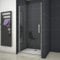 Xinyang Frameless Pivot Shower Door Enclosure 700mm Glass Screen with 800x700mm Shower Tray Free Waste