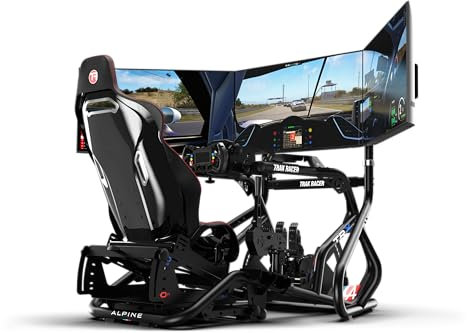 Trak Racer- Kleiner freistehender Dreifach-Monitorständer – 22 bis 32 Zoll große Displays