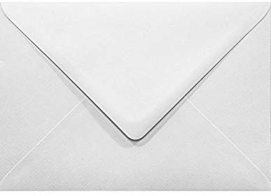 Netuno 500 Briefumschläge Weiß gerippt DIN B6 12,5 x 17,5 cm 120g Aster Laid White elegante Briefhüllen strukturiert edle Briefkuverts mit Struktur für Einladungskarten Geburtstagskarten