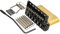 Musiclily Ultra 52,5 mm Solido Ottone Stile Ponte Tremolo 6 Viti Knife Edge per Chitarra Elettrica Tipo Strat, Nero