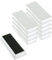 10x Pinnwandmagnete/Büromagnete (magnets4you) | Weiß | 55 x 22,5 x 8,5 mm | hält 1,5 kg | Ferrit | für Whiteboard, Kühlschrank, Büro, Schule, Tafel