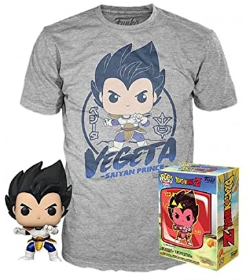 Funko - Figura Pop & Tee Dragon Ball Z Vegeta Does Not Apply, 43067, Mehrfarbig, Einheitsgröße