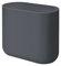 iDesign Recycled Plastic Slim Oval Waste Basket, The Cade Collection – 10.625” x 5.5” x 9.75”, Charcoal