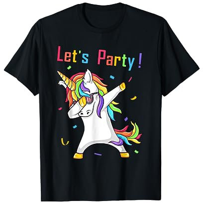 Einhorn Party Outfit Damen Herren Jungen Mädchen Einhorn T-Shirt