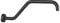 KAPHOME S Shape Shower Arm with Flange,High Rise Shower Head Extension Arm,Stainless Steel 15.5 Inch Shower Arm Extension,Matte Black,9Z3MK