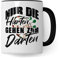 Dartspiel Tasse Geschenkidee Dart Kaffeetasse Humor Witz Geschenk für Dartspieler Kaffeebecher Darts Becher (Weiß & Schwarz)