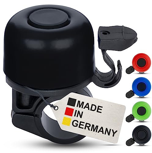 Fahrradklingel Kinder - Schwarz - Fahrradklingel Kinder Jungen - Klingel Fahrrad Kinder, Klingel Kinderfahrrad, Kinder Fahrradklingel - Made in Germany