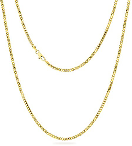KRKC&CO 3/4/5 Gold Chain Men's 18K White Gold Plated Miami Cuban Link Necklace, Thick Curb Chains