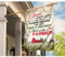 Banner für den Außenbereich, Landwirtschaft, Landschaft, Malerei, Gott schaute auf seinem geplanten Paradies, Hofflagge, Dekorationen, Gartenflagge für Schlafsaal, 32 cm x 48 cm