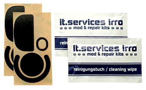 IT-Services Irro 2X Sets Glides/Mausgleiter passend für Logitech G PRO X Superlight, inkl. 2 Reinigungspads