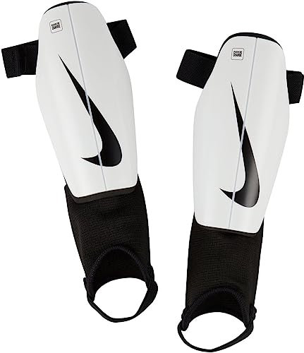 NIKE DX4610-100 Y NK CHRG GRD SU23 Shin Guards Unisex White/Black/Black Größe M