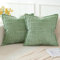 Artscope 2er Set Kordsamt Kissenbezüge Moderne Kissenhüllen Dekorative Sofakissen Dekokissen Weicher Zierkissenbezug für Wohnzimmer Sofa Schlafzimmer Boho Dekor Grün, 50x50cm