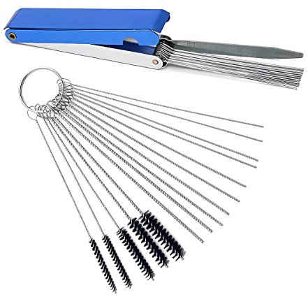 CGEAMDY Vergaser Reiniger Set, Vergaserreiniger Reinigungs Set, 13-teiliges Reinigungsset + 10 Reinigungsnadeln + 5 Nylon-Bürsten, für Motorrad ATV Welder Carb