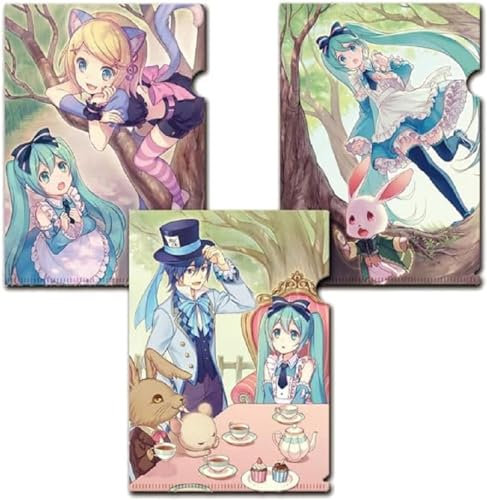 SAKAMI - Hatsune Miku - Clearfile Set, Folien - (3 Stück) - original & lizensiert