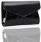MUDUO Damen Mini Glänzende Candy Lackleder Abendtasche Braut Party Clutch Geldbörsen Cocktail Prom Handtaschen, Schwarz, Small