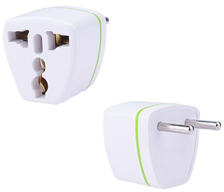 VIEVRE 2 Stück Universal Reiseadapter,Universal Adapter EU,Reiseadapter Thailand,Adapter China auf EU,Universal Stecker,UK zu EU Adapter,Universal Adapter für USA UK Thailand Schweiz China Italien etc