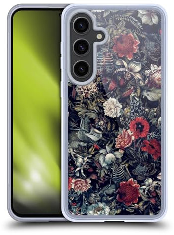 Head Case Designs Offizielle Riza Peker Skelett Zone Kamm 9 Soft Gel Handyhülle Hülle kompatibel mit Samsung Galaxy S24+ 5G