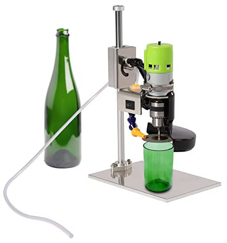 Begoniape Tagliabottiglie di vetro elettrico fai da te tagliabottiglie 7 velocità strumento di taglio per bottiglie di vetro e ceramica