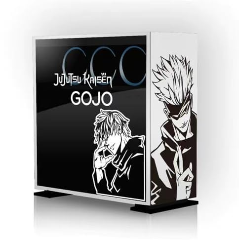 Jilijia Anime Gojo Satoru/Kugisaki Nobara/Itadori Yuji Personalized Vinyl Stickers for PC Case, Decorate Computer Host Cool Decal Waterproof Easy Removable
