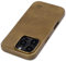 Dockem Custodia in Vera Pelle per iPhone 16 Pro Compatibile con MagSafe - Pelle a Grana Liscia (MSGL, Marrone Chiaro)