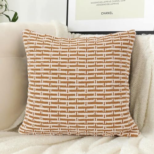 LOMOHOO Funda de cojín decorativa bohemia, de 30 x 50 pulgadas, color beige, para sofá, cama, funda de cojín tejida de algodón con borlas para sala de estar, oficina, coche, almohada lumbar (beige y