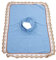 Massage Face Cradle Cover, Massage Headrest For Bed Sheet Massage Bed Coverlet with Hole Spa Massage Table Head Cover For Beauty Shop (Blue)