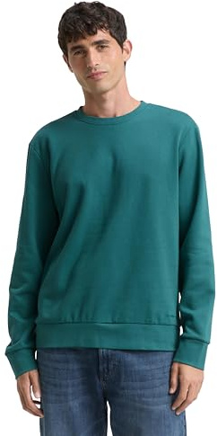 Tom Tailor Herren 1047826 Basic Sweatshirt in Unifarben