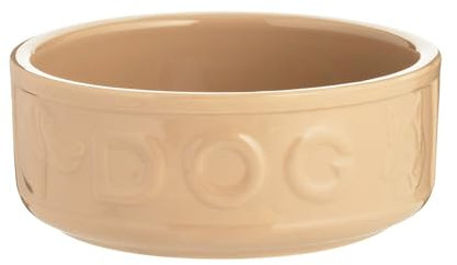 Large Dog Bowl 18cm Stoneware Strong Heavy Food Biscuit Water Feeding Dish