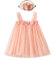 Miipat Vestito da Bambina Tulle Bambino Ragazze Abitini Tutu Principessa con Fascia per Capelli Abiti per Festa di Compleanno Smash Torta Fotografico Abbigliamento Rosa Chiaro 100 2-3 Anni