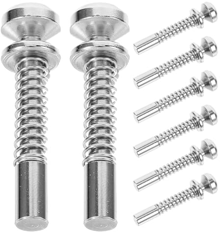 Toyvian Spring Loaded Crib Latch Pins 8 Pack Replacement Plunger Locks for Baby Cot Window Screen Door Repair Versatile Durable Hardware