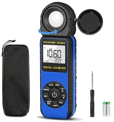 Digital Light Meter, Luxmeter Illuminance Light Meter Measure Lights Indoor