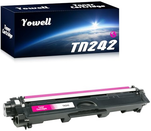 Yowell 1x TN242 Toner Magenta Kompatibel für Brother TN242M TN-242M TN246M für HL-3142CW HL-3152CDW HL-3172CDW DCP-9017CDW DCP-9022CDW MFC-9142CDN MFC-9332CDW MFC-9342CDW