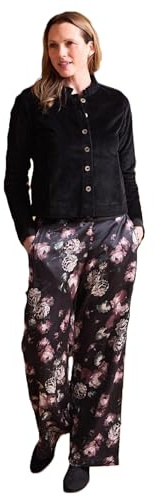 Lily & Me Rene Stretch Jumbo Cord Jacket - Black - Size 10