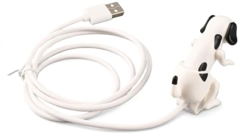 Dpofirs Lustiges Hunde-Ladekabel for IOS Phone | Schnelles USB-Ladekabel mit Kreativem Wagging-Design, Tragbares 2-in-1-Laden und Datensynchronisieren